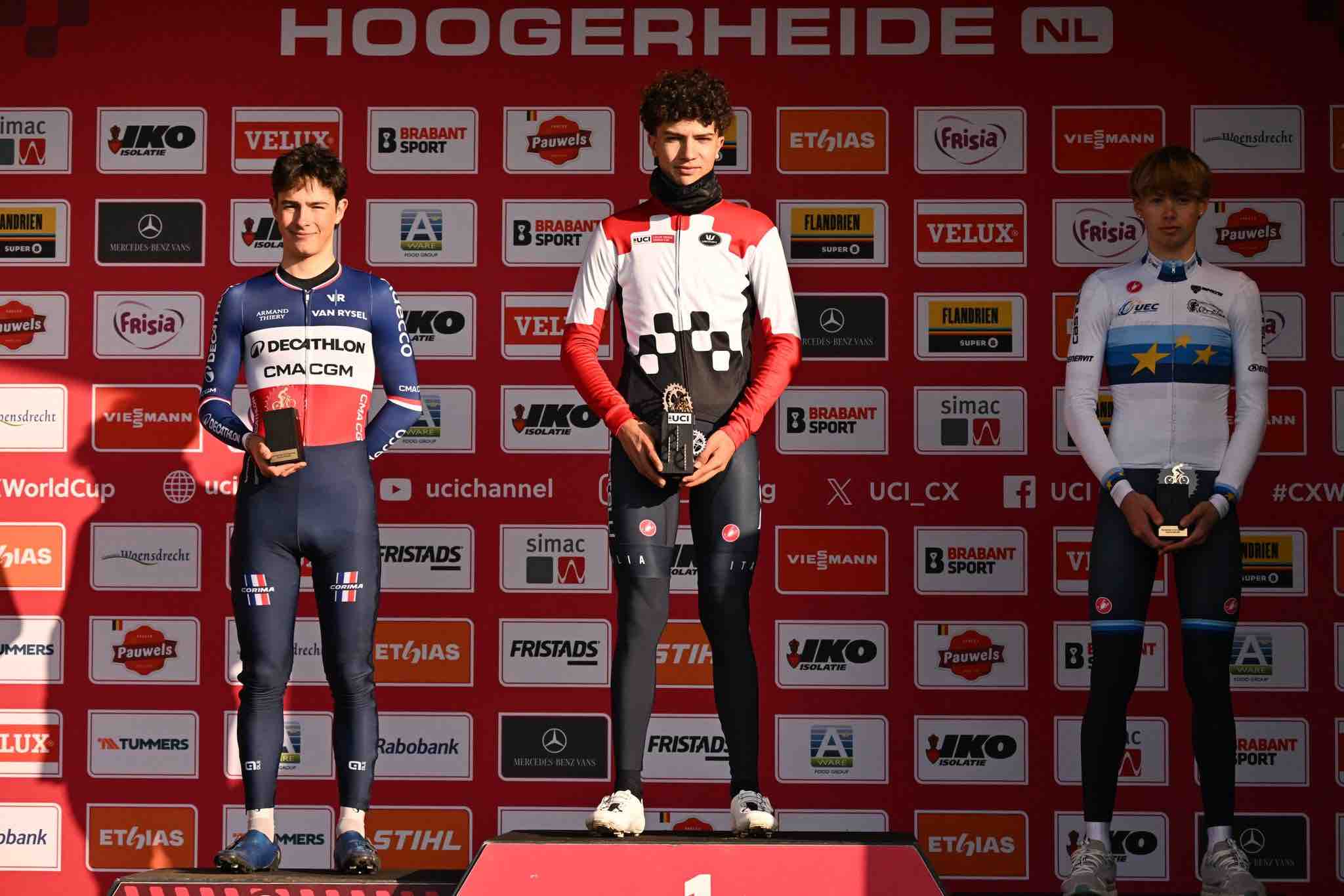 "Podio maschile Coppa del Mondo Ciclocross 2026