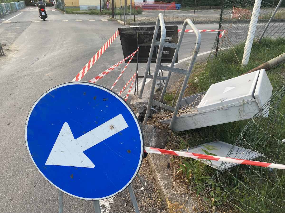 san lorenzo al mare centralina divelta