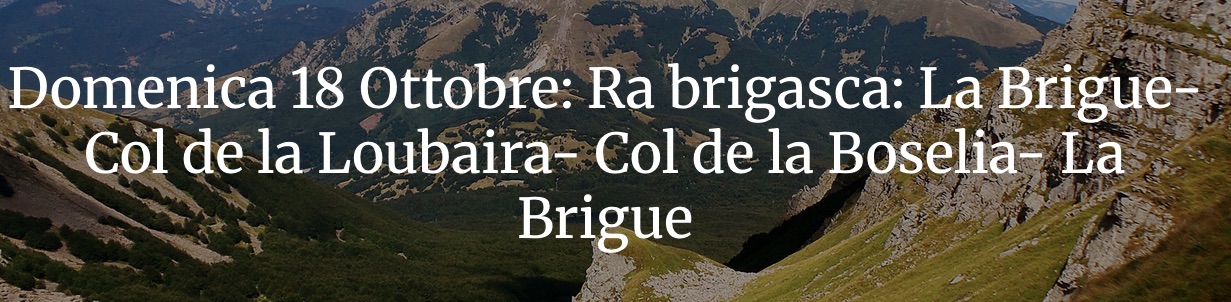 escursione la brigue