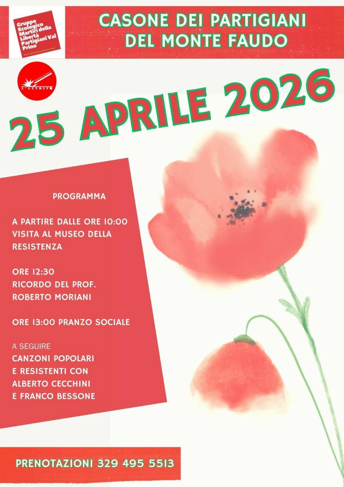 25 aprile casone dei partigiani