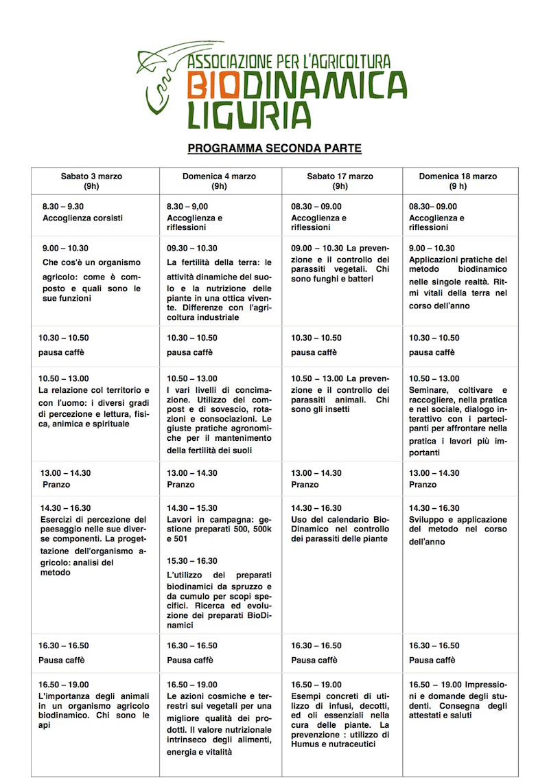 Locandina 1 corso biodinamica Sanremo2018