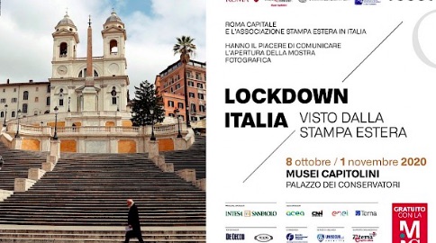 locandina mostra Lockdown Italia Stampa Estera