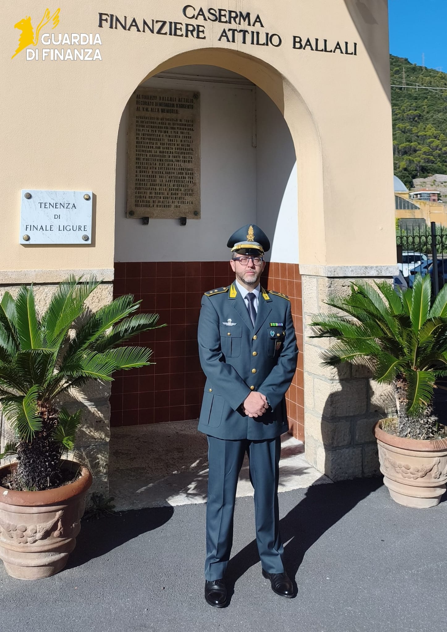  GdiF SAVONA: comandante DELLA TENENZA DI FINALE LIGURE. IL TEN. MANUEL MARIA BELISARDI 