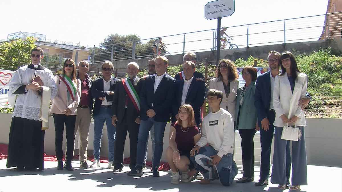 inaugurazione piazza renato marvaldi
