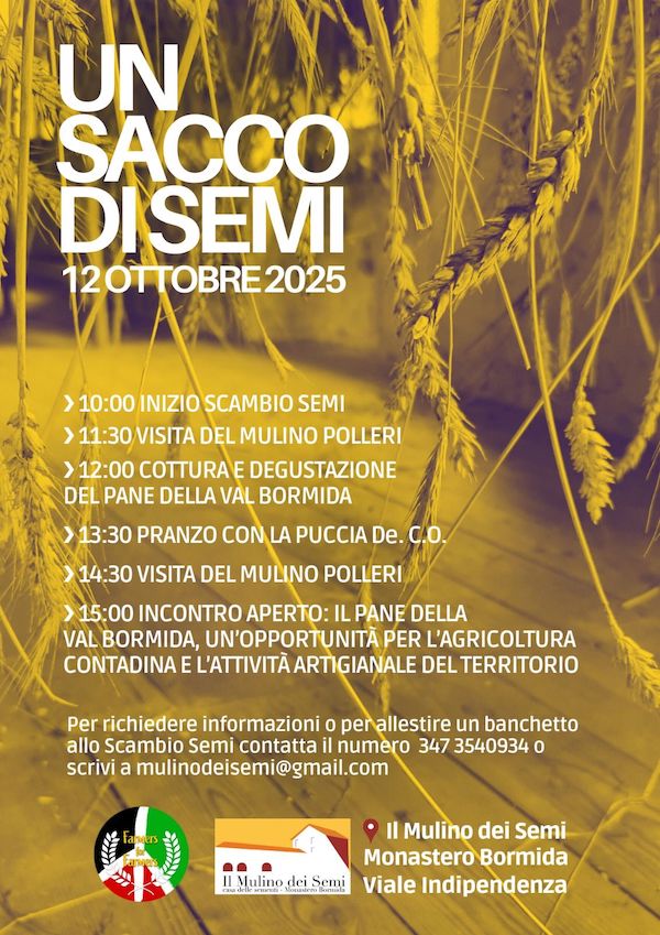 locandina scambio semi mulino polleri