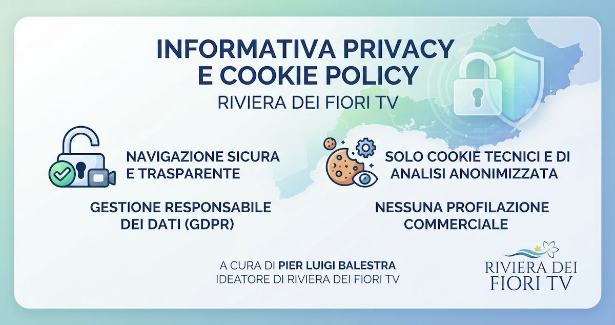 Privacy e Cookie Policy di riviera dei fiori .tv