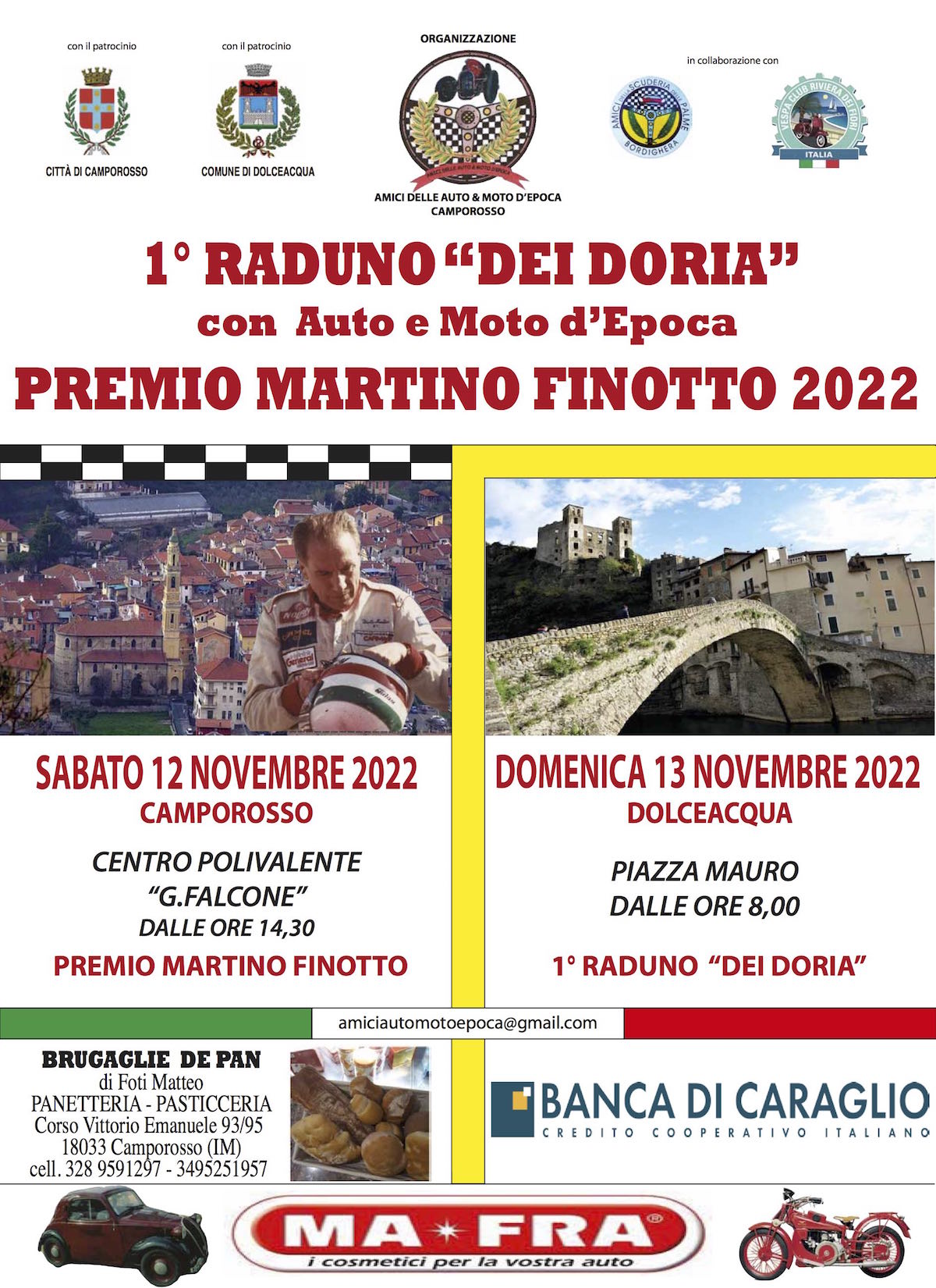 locandina 1°raduno dei doria dolceacqua