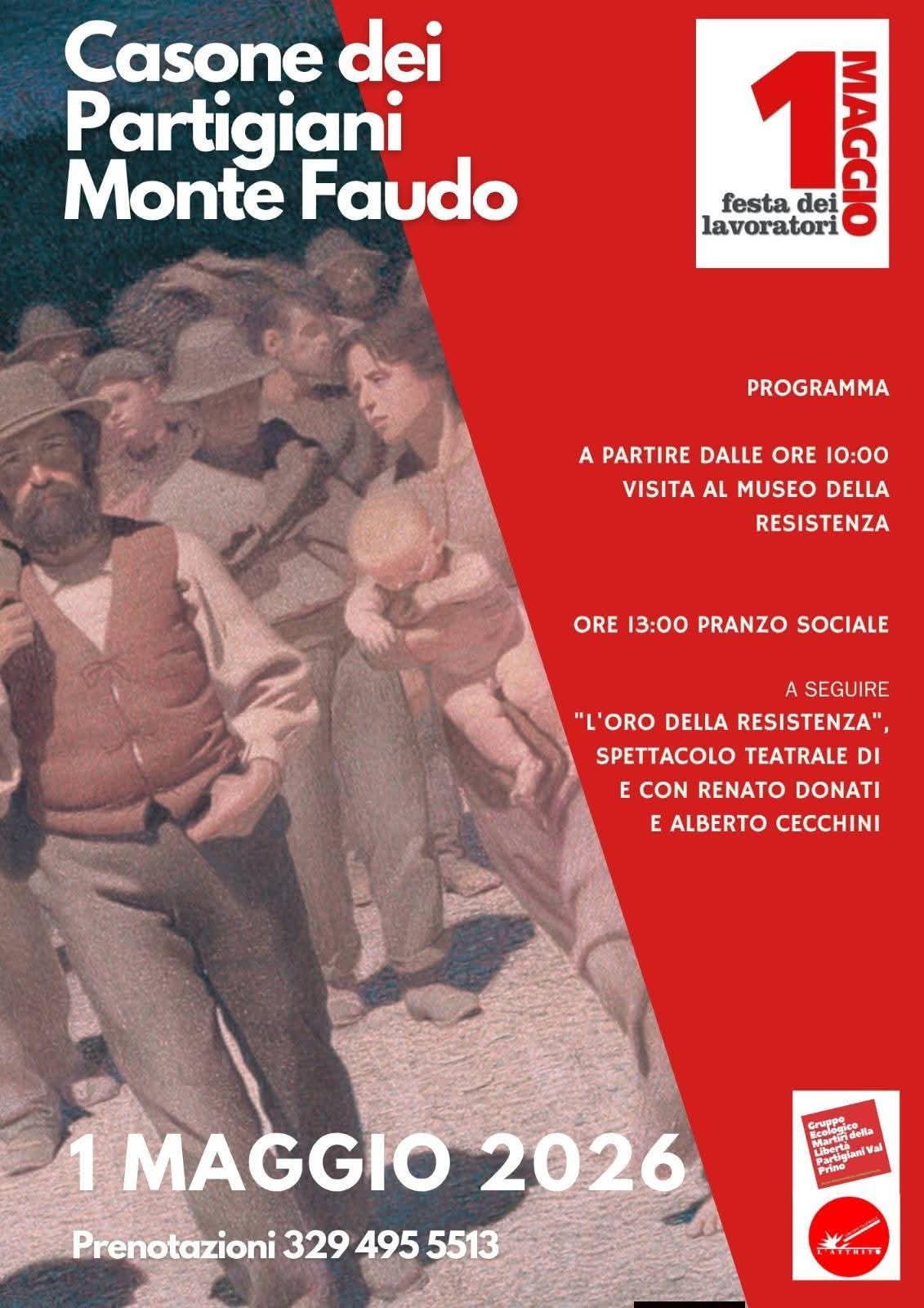 1 maggio casone dei partigiani