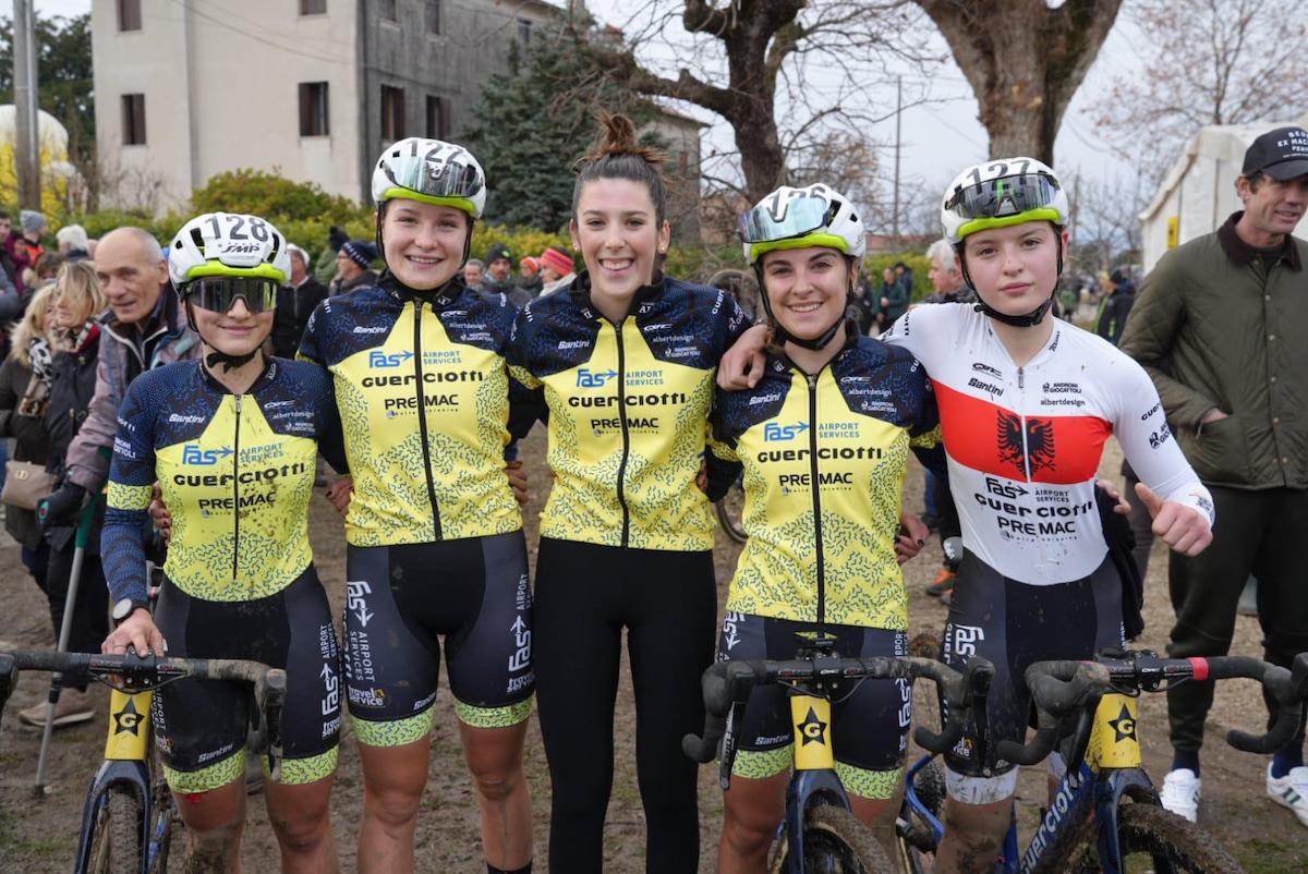 il podio della gara  Ferri E Bianchi Corvi Pesse Kabetaj jpg