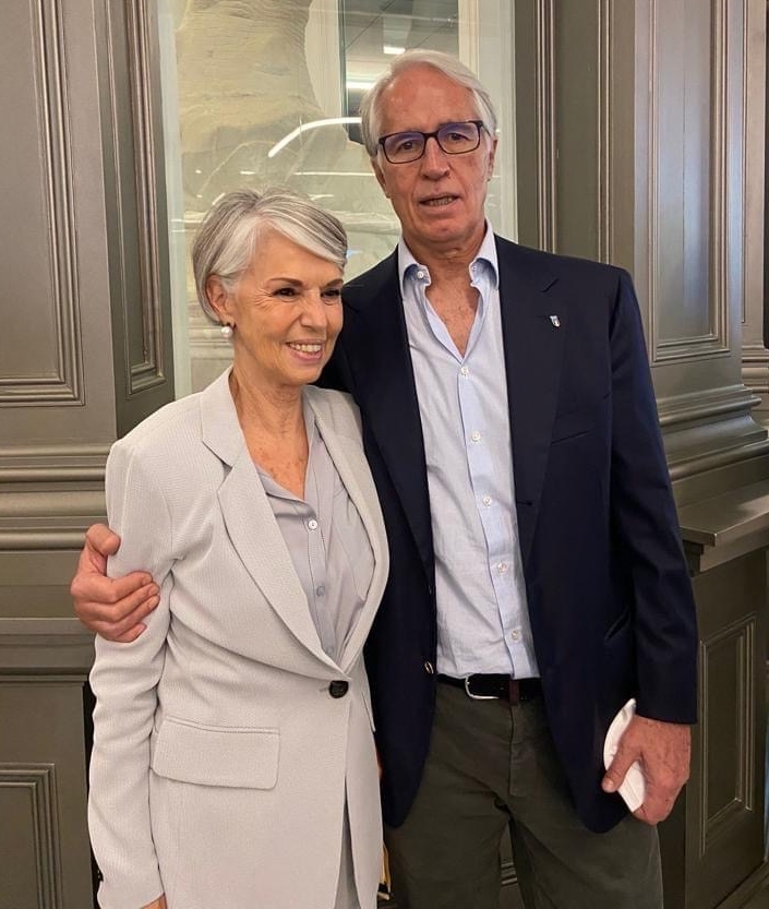 Foto Novella Calligaris e Giovanni Malagò