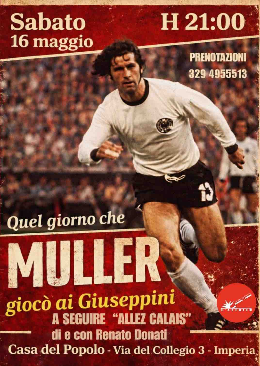 Locandina evento testrale muller a imperia