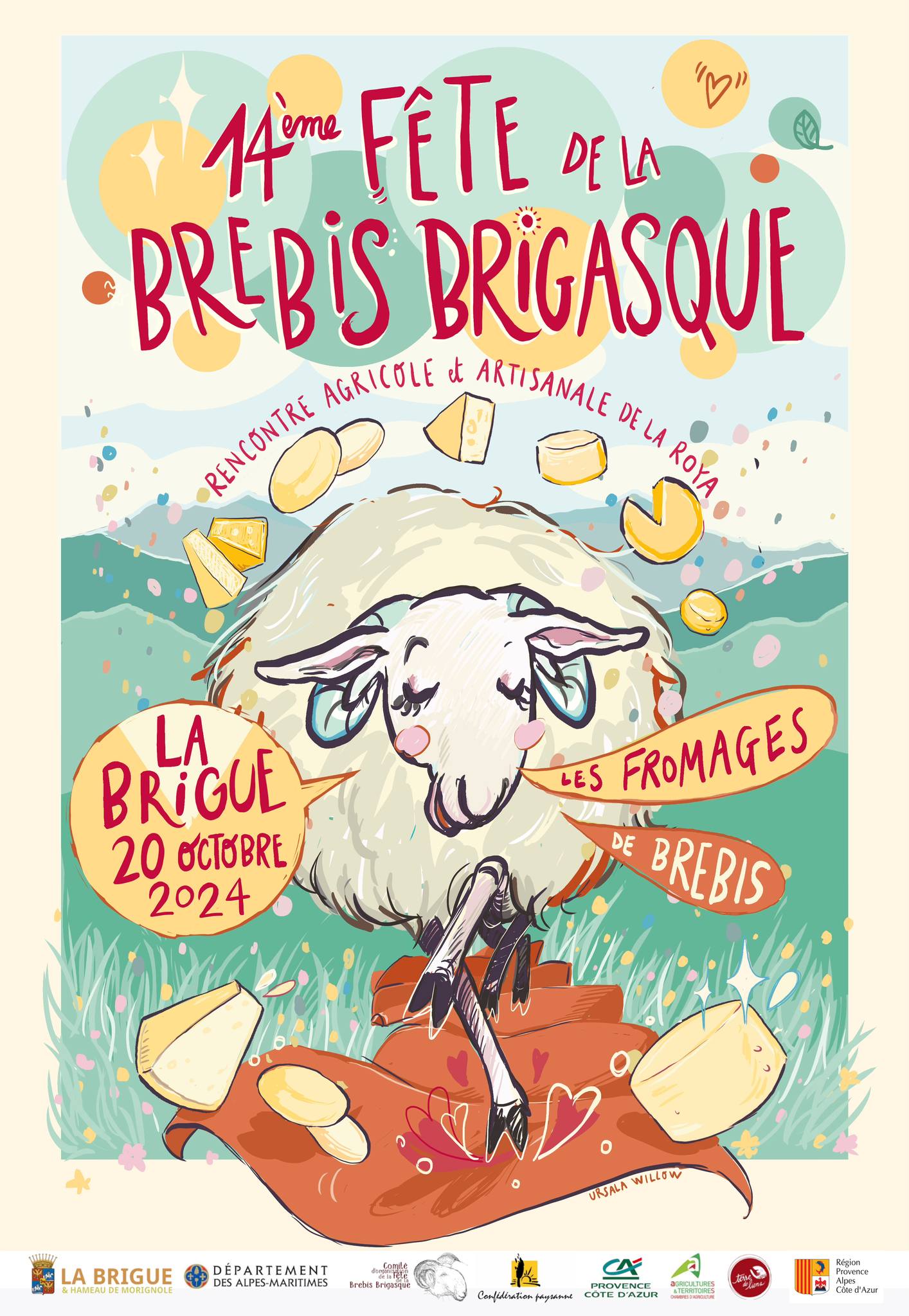 locandina della 14 °festa della pecora brigasca 2024 a La Brigue