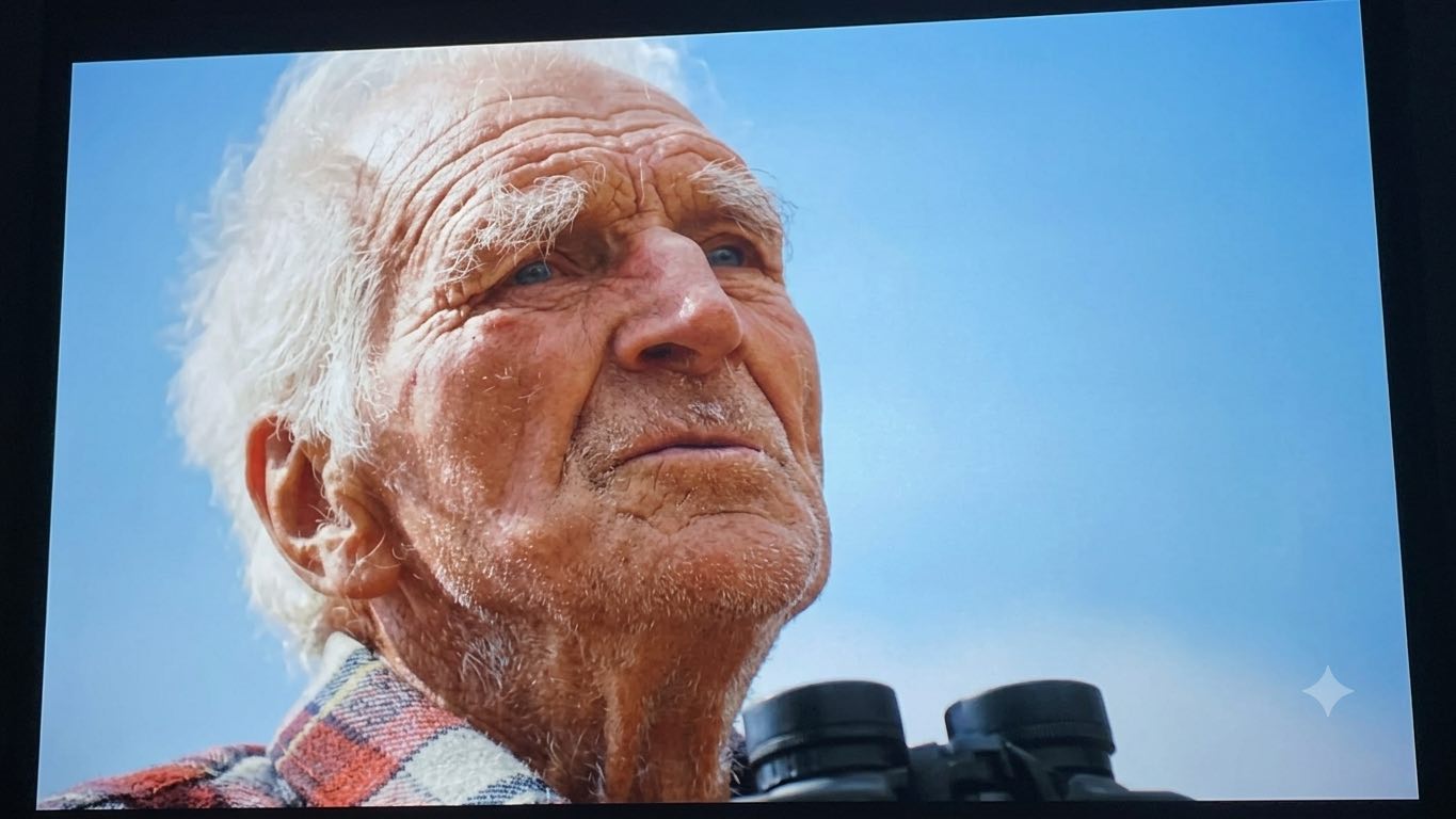 Lo chiamavano Giuvanin il primo piano del pastore protagonista del ducfilm