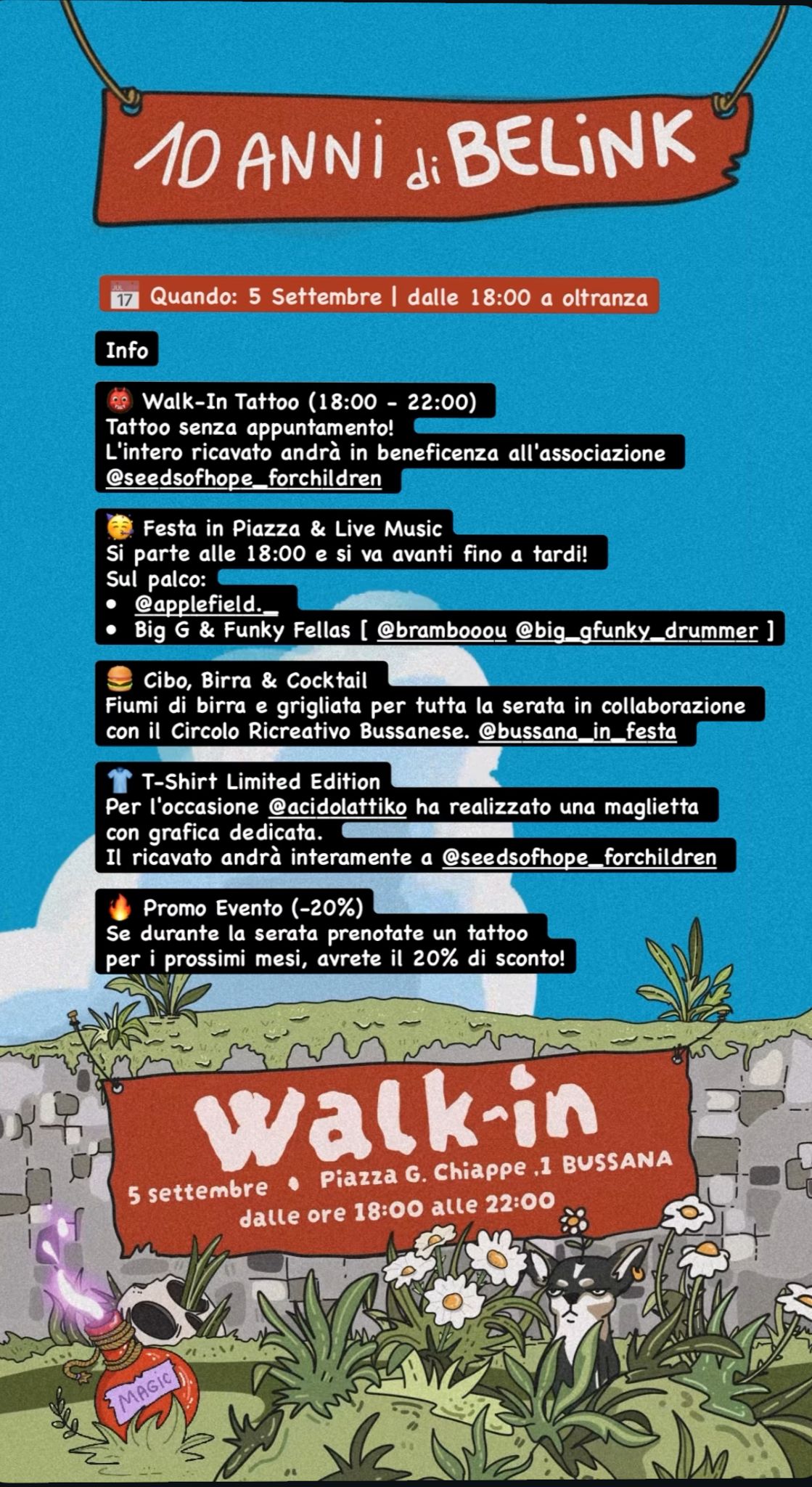 bussana wlalk in