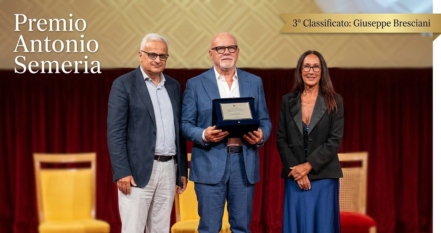 sanremo premio Antonio  semeria della giuria popolare 3° classificato L’uomo che pesò l’eternità, Giuseppe Bresciani