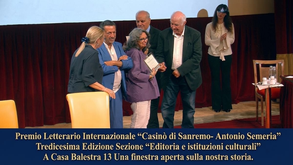 premio  semeria Sezione “Editoria e istituzioni culturali” A Casa Balestra 13 Una finestra aperta sulla nostra storia.
