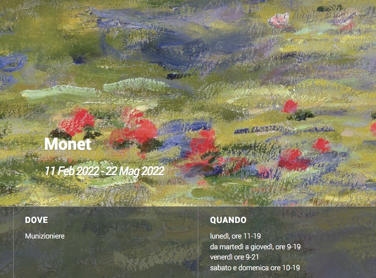 locandina mostra monet genova palazzo ducale