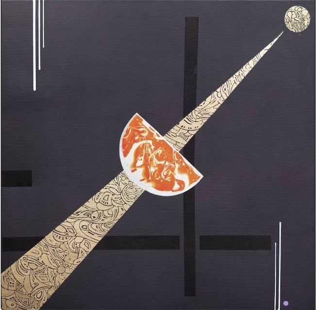 opera di  Stefan Bucuresteanu esposta alla Galleria Bonbonniere la personale dell’artista romeno