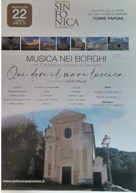  locandina torre paponi musica nei borghi 2026 sinfonica di sanremo