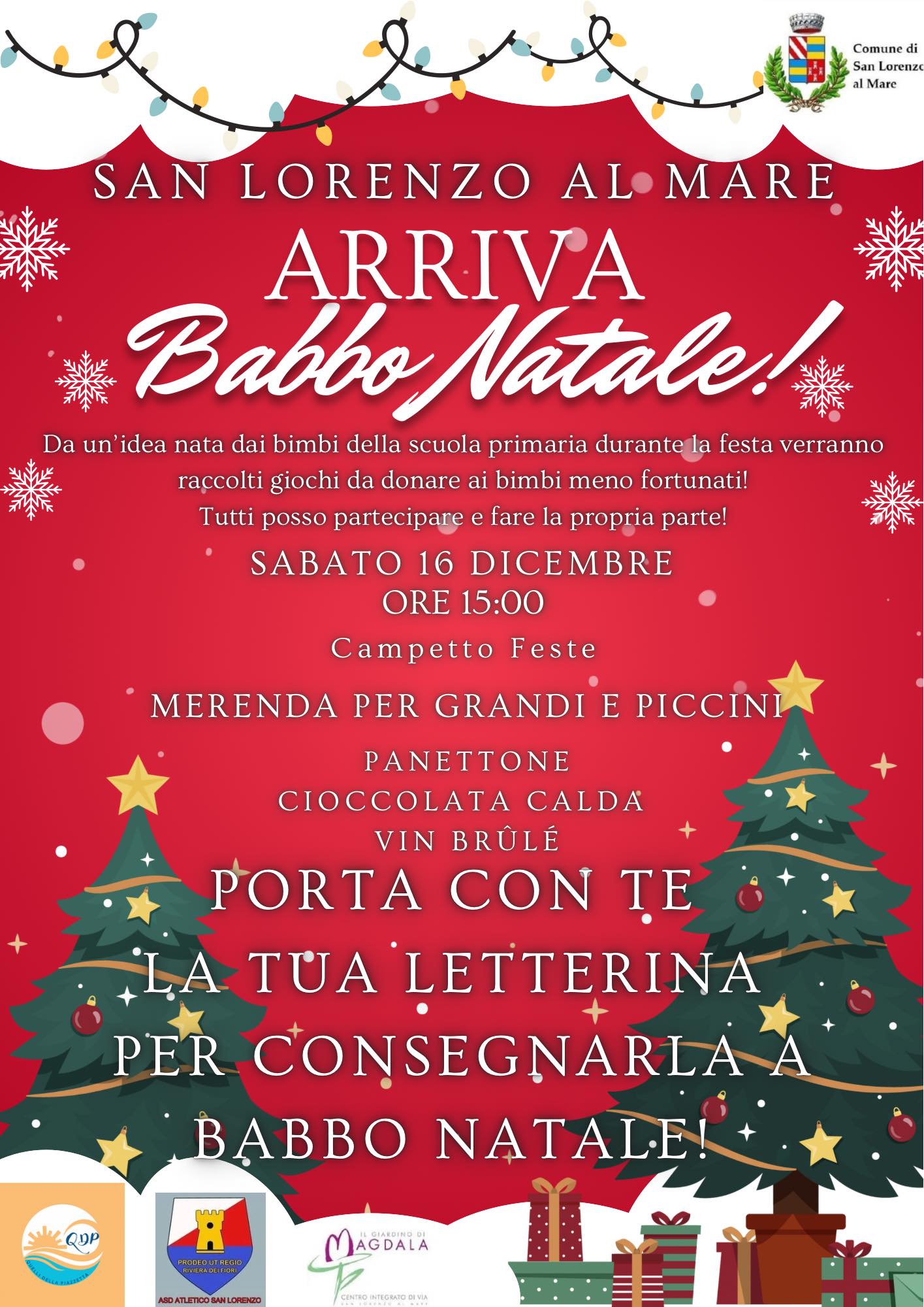 san lorenzo al mare locandina arriva babbo natale 2023